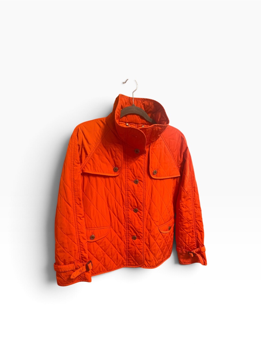Talbots Quilted Jacket Orange SP
